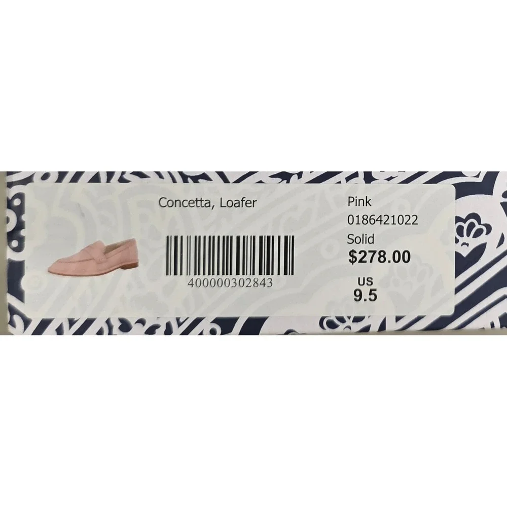J.McLaughlin Concetta Leather Loafers in Pink - Women's Size 9.5 new in box